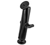 RAM C Size 1.5" Ball Mount with Long Double Socket Arm & 2 2.5" Round Plate with AMPs hole pattern - Gizmobusters