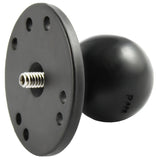 RAM 2.5" Round Base (AMPs Hole Pattern), 1.5" Ball & 1/4-20 Threaded Male Post for Cameras - Gizmobusters