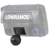 RAM Quick Release Adapter with 1.5" Diameter Ball for "RUGGED USE" Lowrance Elite-5 & Mark-5 Series Fishfinders - Gizmobusters