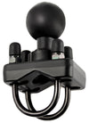 RAM Double U-Bolt Base with 1.5" Ball for Rails from .75" to 1.25" in Diameter - Gizmobusters