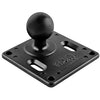 RAM 75mm X 75mm VESA 3.625" Plate with 1.5" Ball - Gizmobusters