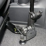RAM Universal No-Drill™RAM POD HD Vehicle Mount with Double Socket Arm & 2.5" Round Base (AMPs Hole Pattern) - Gizmobusters