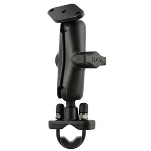 RAM Handlebar Rail Mount with Zinc Coated U-Bolt Base for Rails from 0.5" to 1.25" in Diameter - Gizmobusters