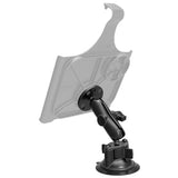 RAM Twist Lock Suction Cup with Double Socket Arm and Round Base Adapter - Gizmobusters