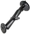 RAM Twist Lock Suction Cup Mount with Long Double Socket Arm and 2.5" Round Base that contain the AMPs hole pattern - Gizmobusters