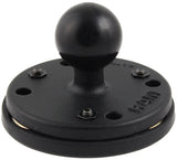 RAM 2.5" Round Base with the AMPs Hole Pattern, 1" Ball & Triple Magnetic Base Adapter - Gizmobusters