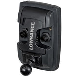RAM Quick Release Adapter with 1" Diameter Ball for "LIGHT USE" Lowrance Elite-4 & Mark-4 Series Fishfinders - Gizmobusters