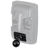 RAM Quick Release Adapter with 1" Diameter Ball for "LIGHT USE" Lowrance Elite-4 & Mark-4 Series Fishfinders - Gizmobusters