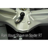 RAM 2.25" x 0.87" Motorcycle Base with 11mm Hole and 1" Ball - Gizmobusters
