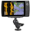 RAM 2.25" Ball Mount with 3.68" Round Base & 2" x 5" Rectangular Plate for the Humminbird Helix 9, 10 & 12 - Gizmobusters