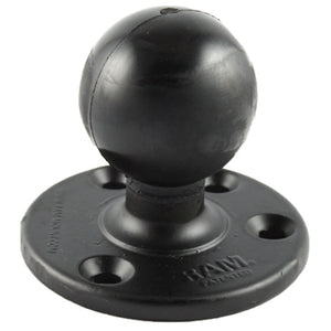 RAM 3.68" Diameter Round Plate with D Size 2.25" Ball - Gizmobusters
