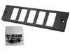 RAM Tough-Box™Console Custom 2" Faceplate. Accommodates Five Switches - Gizmobusters