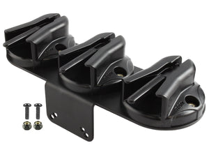 RAM Tough-Box™Console Triple Microphone Clip Base with 90 Degree Mounting Bracket - Gizmobusters
